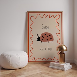 Ladybug Nursery Print: Kids Room Decor (Digital Download