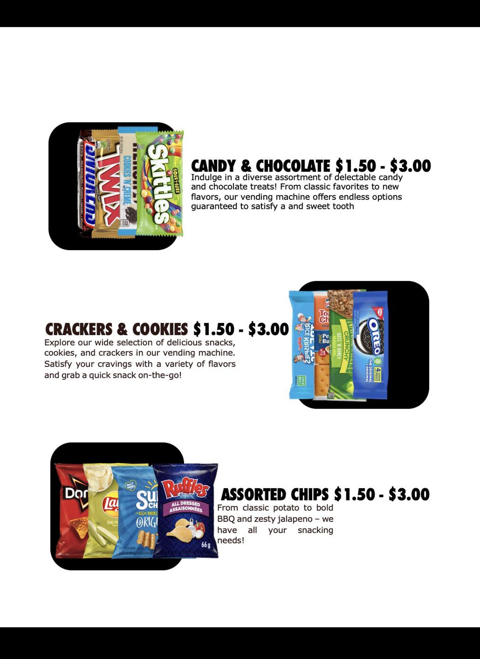 Editable Snack Vending Machine Catalog Template Professional Business
