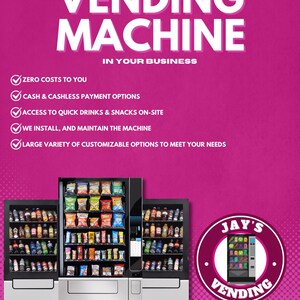 Custom Vending Machine Flyer: Personalized (digital Download) - Etsy