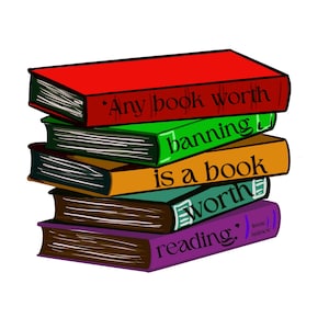 Banned Book Sticker