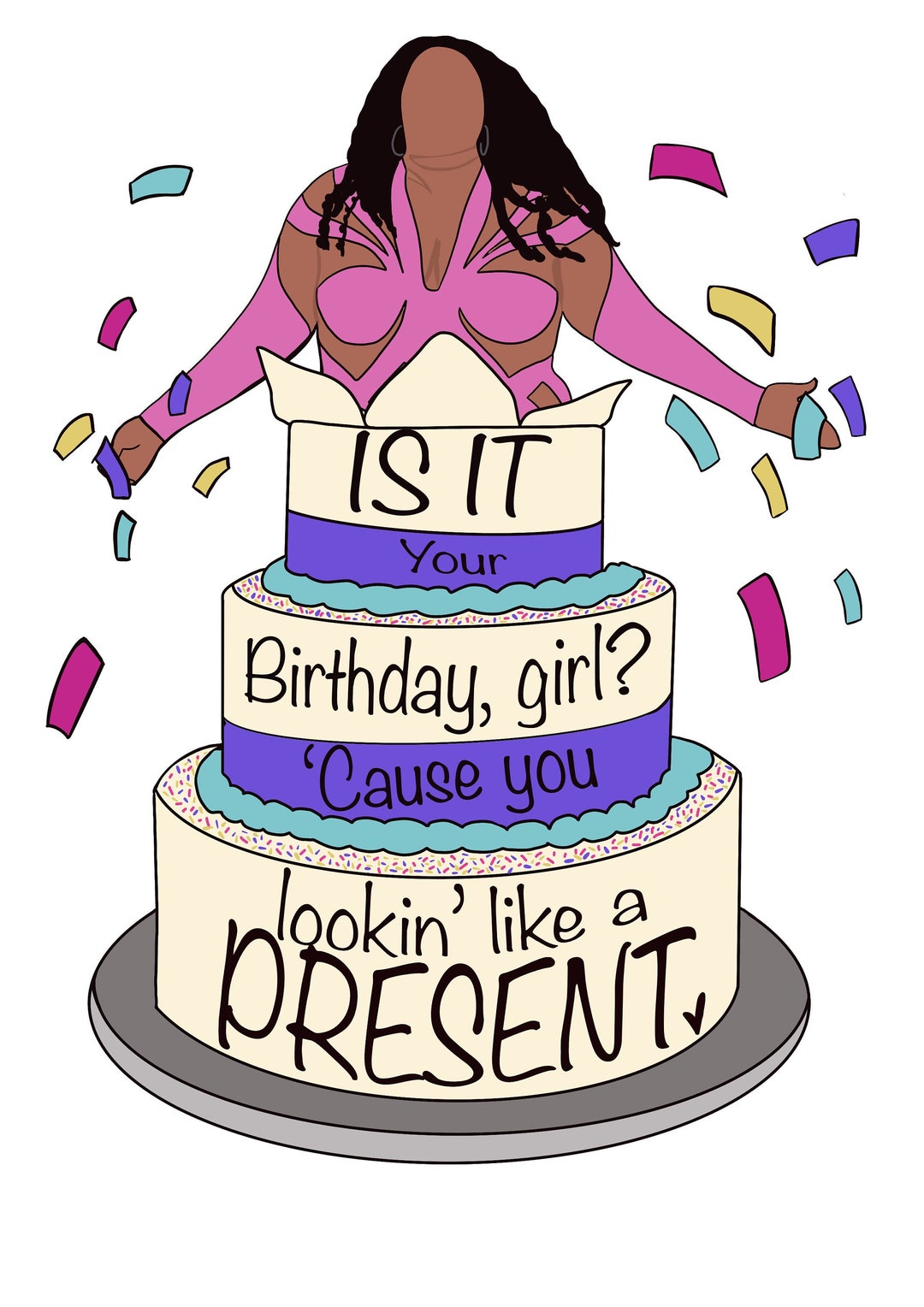 Lizzo Birthday Card Digital Download - Etsy