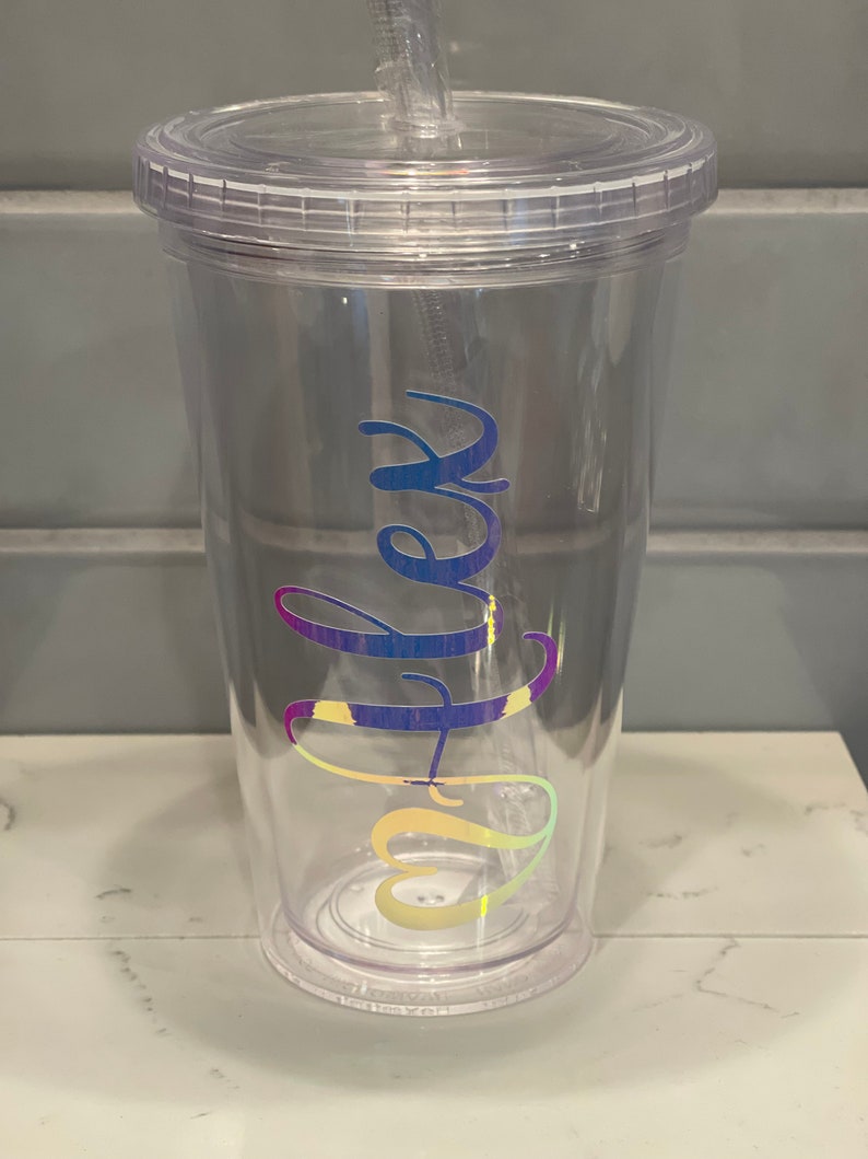 CUSTOM Personalized Vinyl Name Decals for Tumblers Bridal Etsy