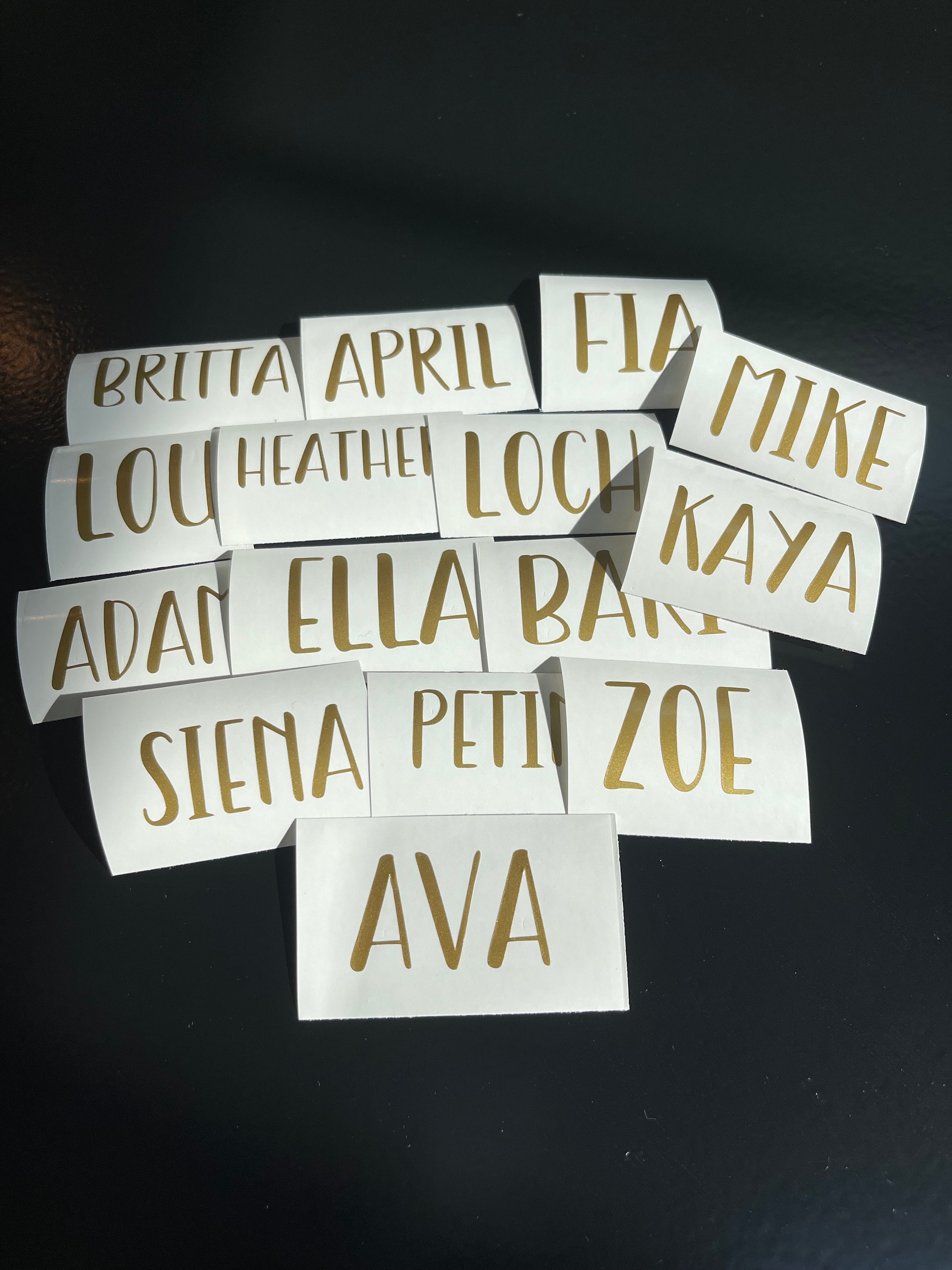 Name Decal Stickers Custom Stickers Custom Name Sticker Etsy