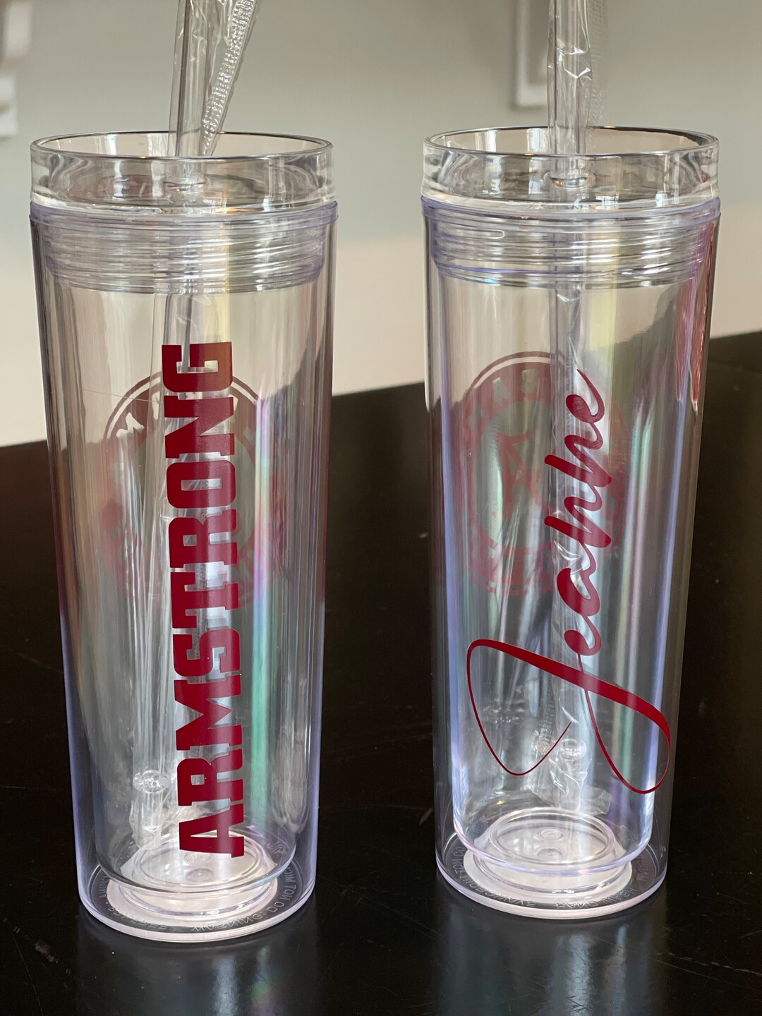 Personalized Tumbler With Straw Custom Tumbler With Straw Etsy