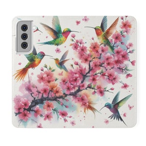 Capa tipo carteira Hummingbird para telefones Samsung