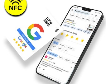 Gepersonaliseerde NFC Google-beoordelingskaarten, Tap Review-feedbackkaarten, PVC aangepast visitekaartje, gedrukte kaarten, visitekaartje voor bellen