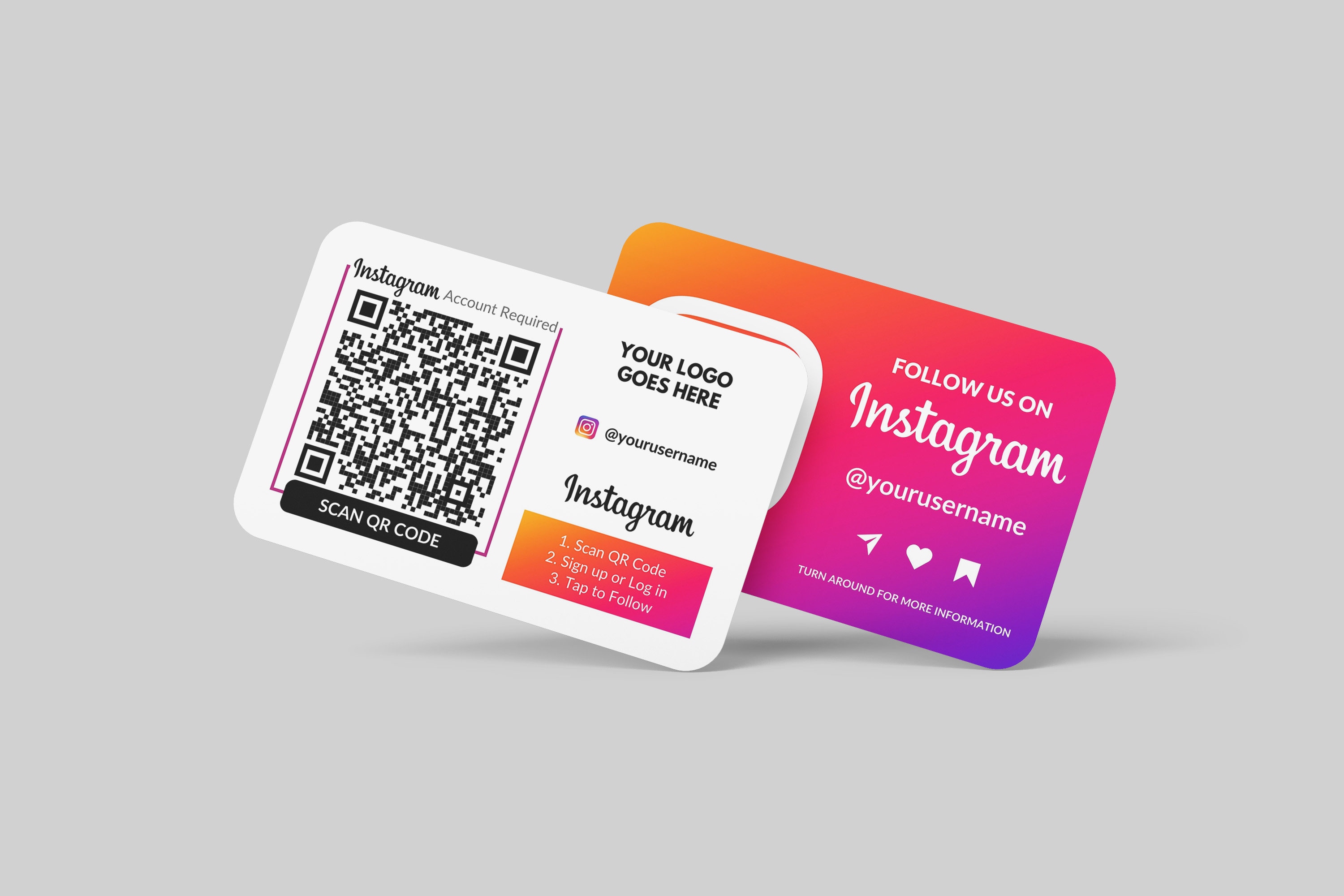 Insta Qr Code Vector Instagram Business Card, QR Code Followers, Insta QR Cards, Custom ...
