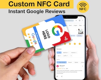 NFC card Google Review Cards, Personalised Design, Tap Review Card, Feedback Cards, Custom Business Card, Printed Cards, Business Card