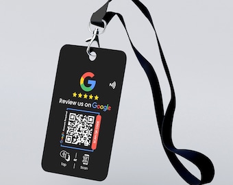 NFC-beoordelingskaarten met sleutelkoord, aangepaste ID-kaart, Google Review, PVC-feedbackkaarten, aangepast visitekaartje, Gedrukte kaarten, visitekaartje bellen