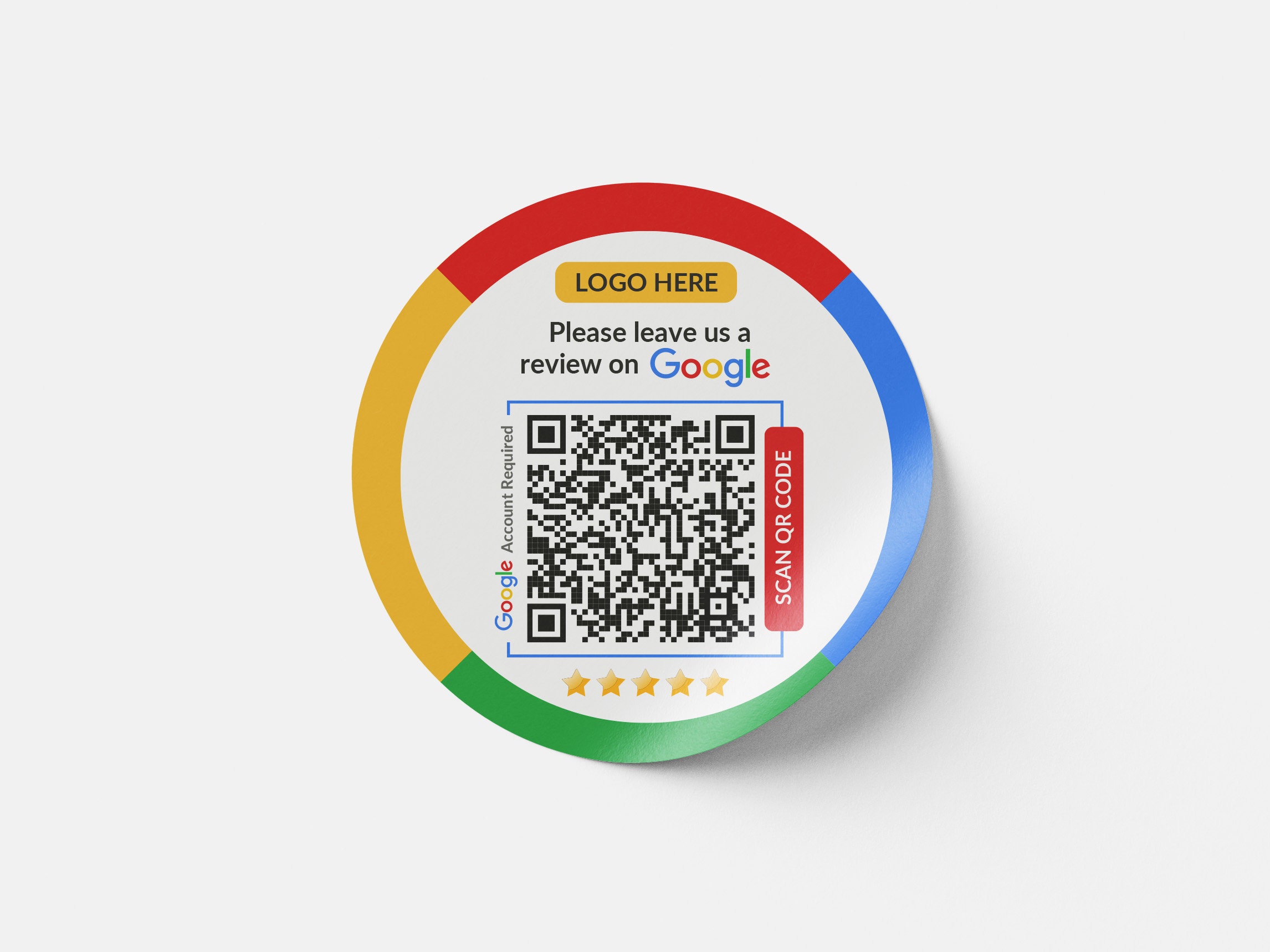 Sticker Sheet, Google Review QR Code Stickers, Custom Stickers, Printed ...