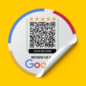 Adesivi per recensioni Google, adesivi con codice QR, adesivi personalizzati, adesivi stampati, adesivi circolari, adesivi clienti, adesivi Google