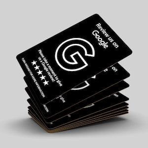 Visitenkarten mit Google Bewertungs-QR-Code, benutzerdefinierte Visitenkarte, gedruckte Karten, abgerundete Ecken, Doppelkarten, Feedback-Visitenkarte
