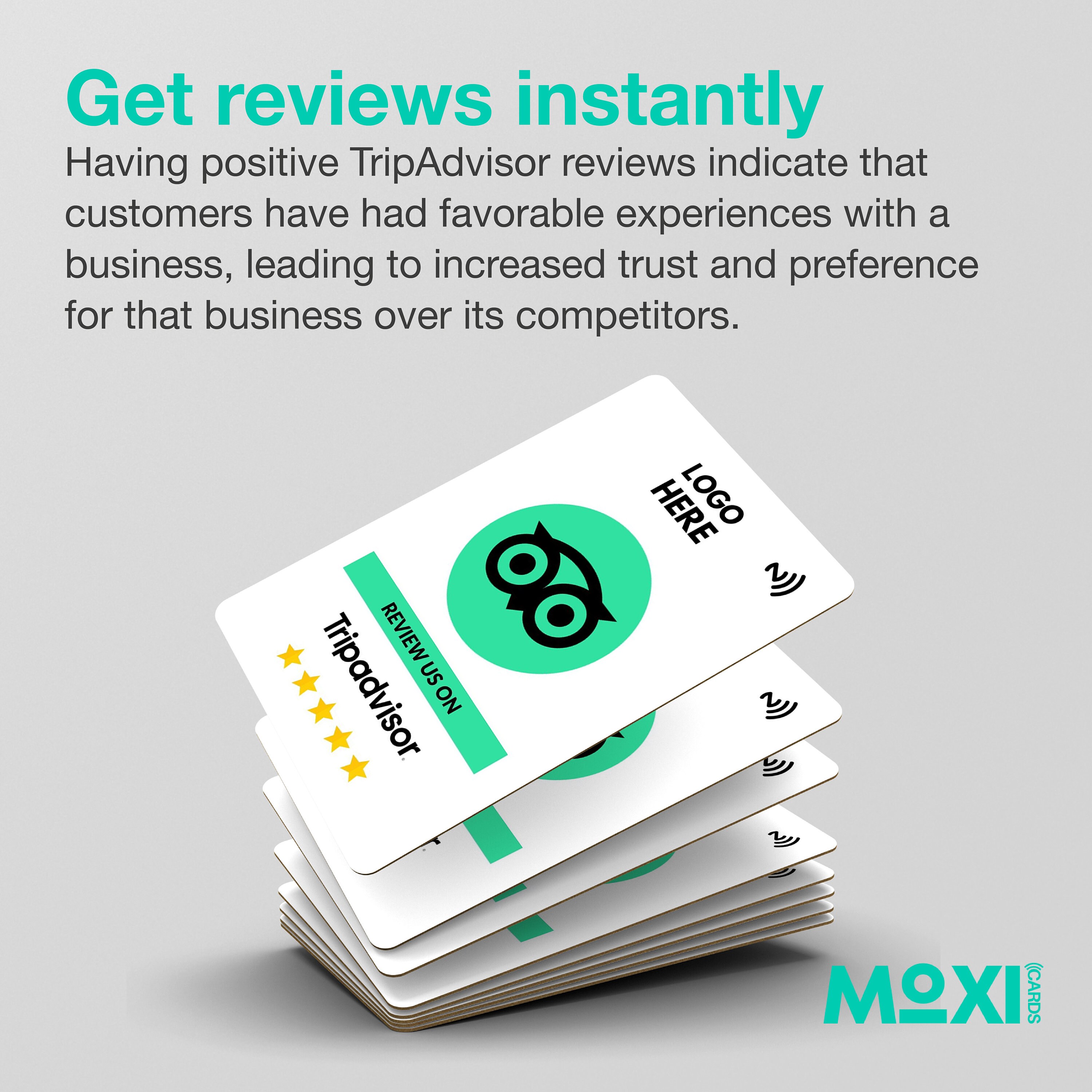 Custom NFC Card Tripadvisor Review Cards, Tap Review Card, Increase ...