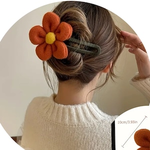 Flower Hair Claw Clips