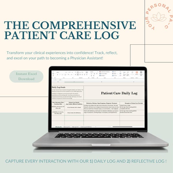 Shadowing Hours Log - Etsy