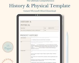 History Note Format Color Code History and Physical SOAP Note Format for Medical Students, Residents ...