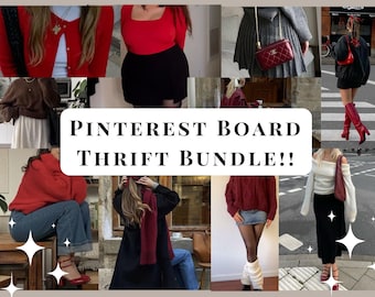 Pinterest Board Thrifted Bundle, Mystery Thrifted Style Bundle, Personal Style Guide Thrifted Bundle Clothing, Style Box Women’s Clothing