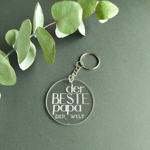 Key ring with engraving | Father&#39;s Day | Father&#39;s Day Gift | Gift for the FATHER | Souvenirs | The best dad in the world |