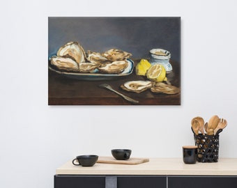 Oysters (1862) painting by Edouard Manet. Canvas