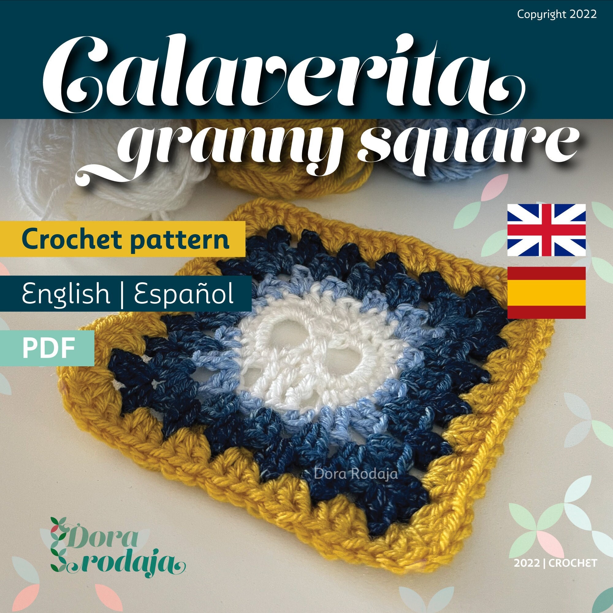Skull Granny Square Pattern Etsy Skull Granny Square Pattern Etsy