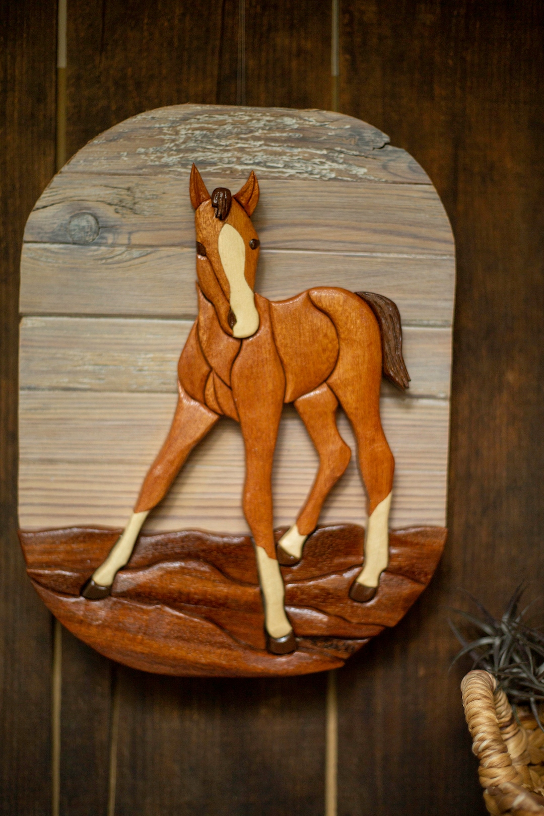 Intarsia Wood Horse Art Is A One of a kind Wooden Gift For Etsy intarsia-wood-horse-art-is-a-one-of-a-kind-wooden-gift-for-etsy