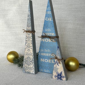 Holiday Decoration, Wood Christmas trees, Seasonal Decor, Handmade Unique gift, Wooden Farmhouse look, Classic Christmas