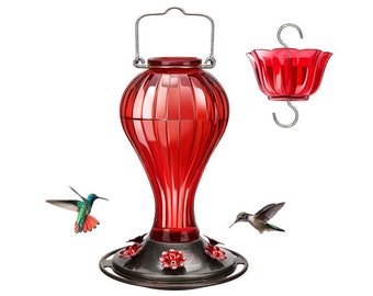 Glass Hummingbird Feeder 24 Ounces