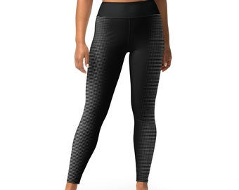 Leggings yoga morbidi e burrosi con illusione ottica, vita alta, piccola tasca per chiavi, elasticità in 4 direzioni, cuciti a mano, design originale