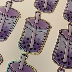 Boba / Bubble Tea Aufkleber | Pastell, Schreibwaren, handgemachte Aufkleber, Journaling, Scrapbooking, ästhetische Aufkleber, süße Aufkleber