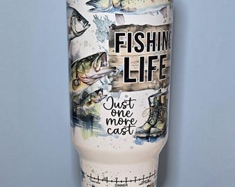 Fishing Life 40 oz. Travel Tumbler