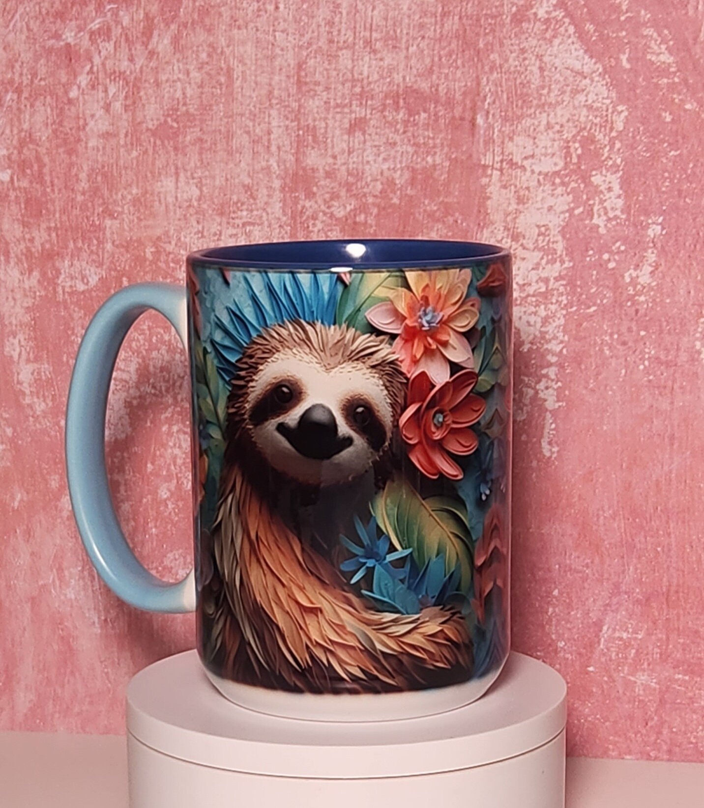 Heat Resistant Double Wall Glass Coffee/Tea Cups And Mugs Travel Doubl –  Cute Sloth Mug