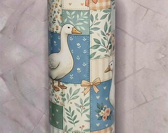 Patchwork Geese 20 oz Stainless Steel Tumbler