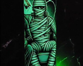 Glow in the Dark Monster Tumbler 20 oz insulated stainless steel tumbler Halloween cup