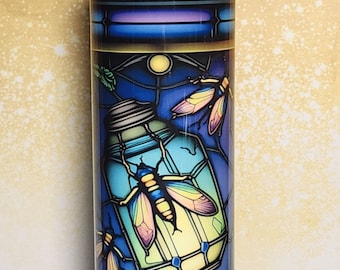 Fireflies Tumbler: Summer Vibes Insulated Stainless Steel Mug (20 oz)