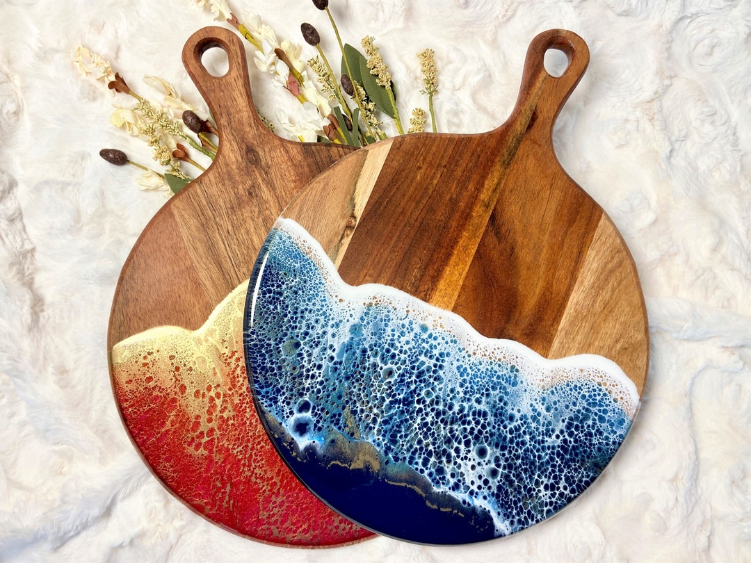 Resin Cutting Board Resin Cheese Board Resin Serving Board Etsy
