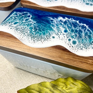 Butter Dish with Lid | Ocean Butter Dish | Beach Butter Dish