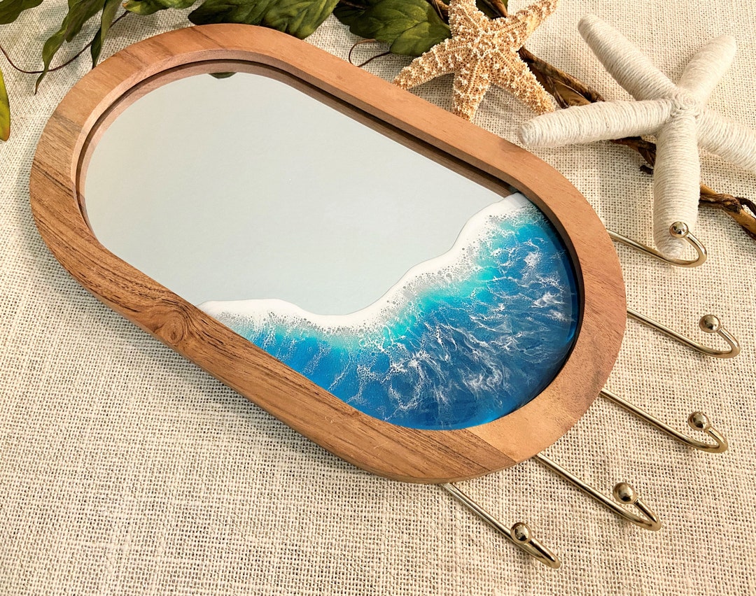 Mirror With Hooks | Mudroom Hooks | Wall Hanging Hooks | Entryway Hooks ...