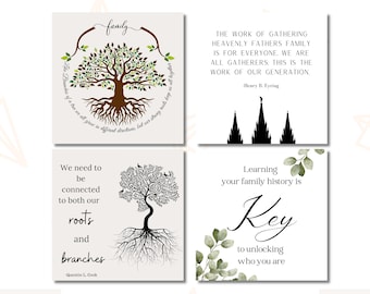 Family History Gift Tags: LDS Printables (Digital Download)