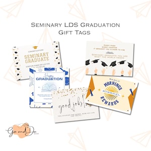 Tarjetas de graduación de seminario SUD / Tarjetas de graduación / Regalos inspiradores de seminario / Graduación de hombres jóvenes y mujeres jóvenes / Seminario SUD