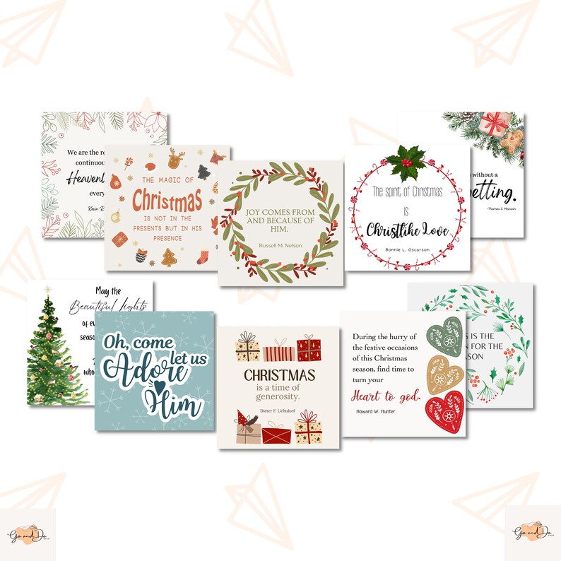 Christmas Gift Tags | Lds Gift Tags | Lds Quotes | Lds Printables ...