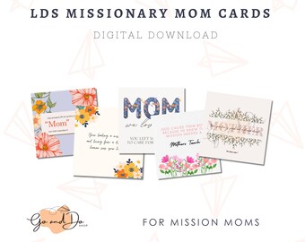 LDS Missionary Mom Cards: Printable Encouragement Notes (PDF)