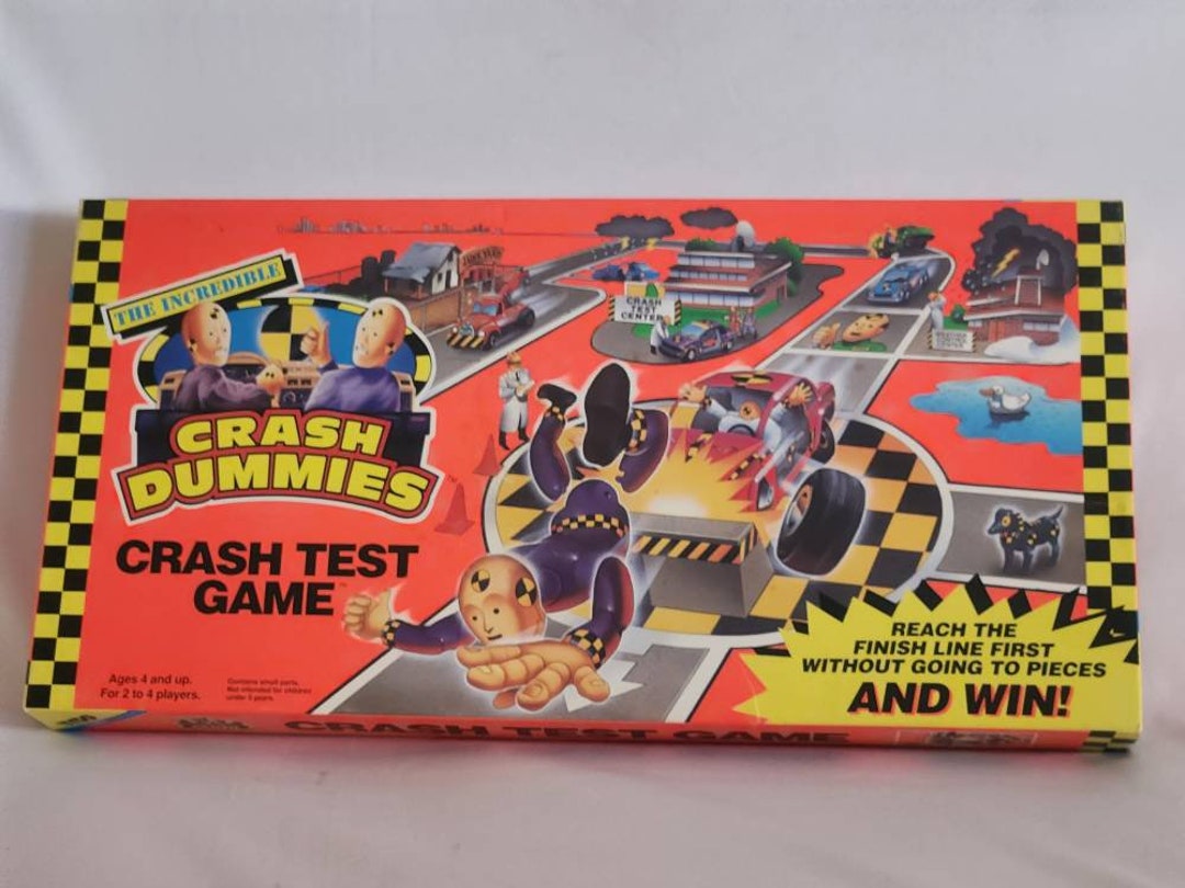 Retro Incredible Crash Test Dummies Crash Test Game, 1992, Vintage Games, Game Night, Gift for