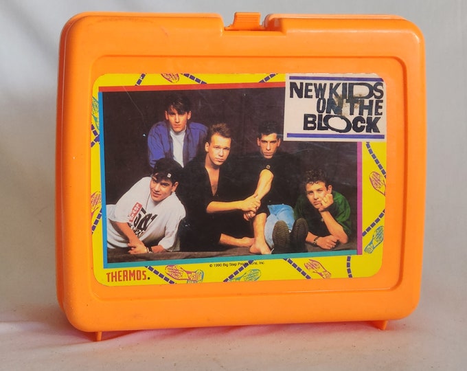 New Kids on the Block Vintage Lunch Box, 1990, Retro Lunch Box, Jordan