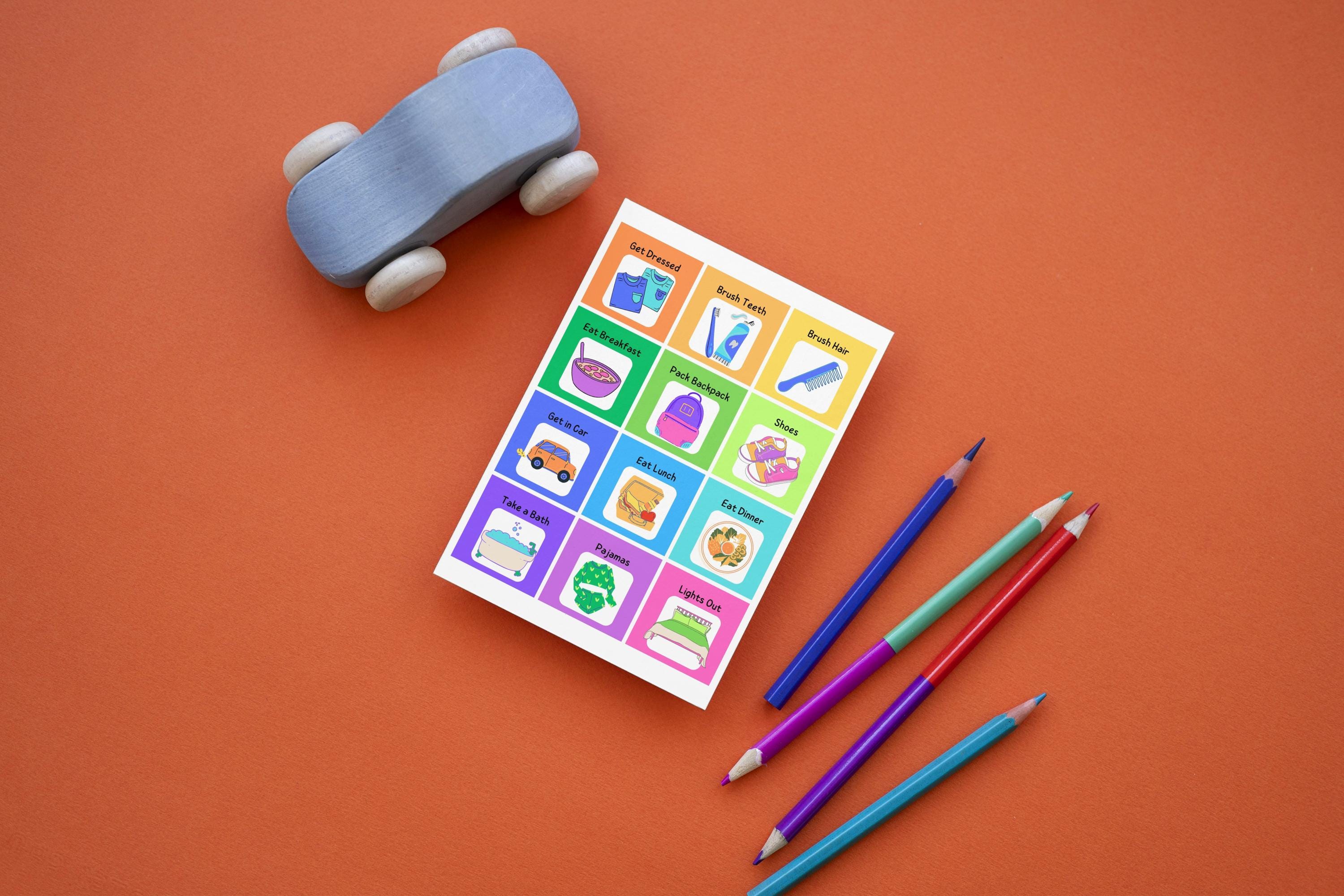 Digital Kids Chore Chart Printable | Daily Task Chart for Kids ...