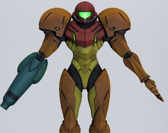 Samus Prime Accurate Full Body Wearable Armor and Helmet STL Files 3D Model STL