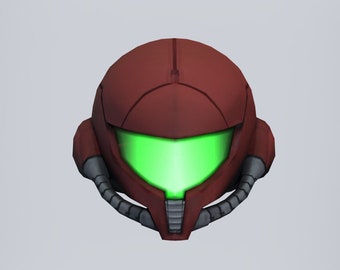 Samus Prime Accurate Helmet STL Files 3D Model STL