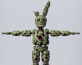 FNAF スプリングトラップ 3Dプリントアーマーとヘッド Fnaf