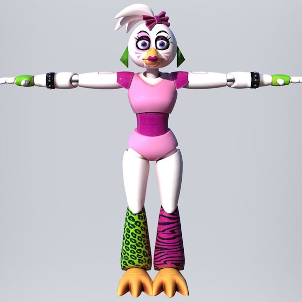 Toy Chica 3d Model - Etsy