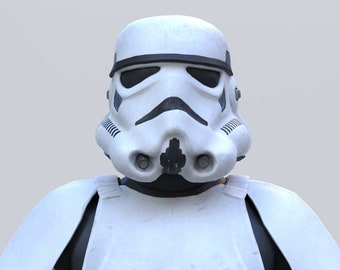 Stormtrooper Imperial Wearable Helmet STL Files 3D Model STL
