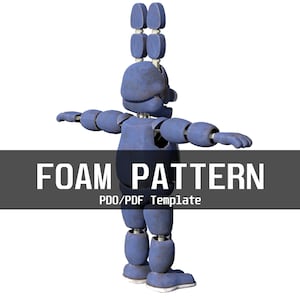 Bonnie 1 Furry Wearable Armor and Helmet Mask Template for EVA Foam ...